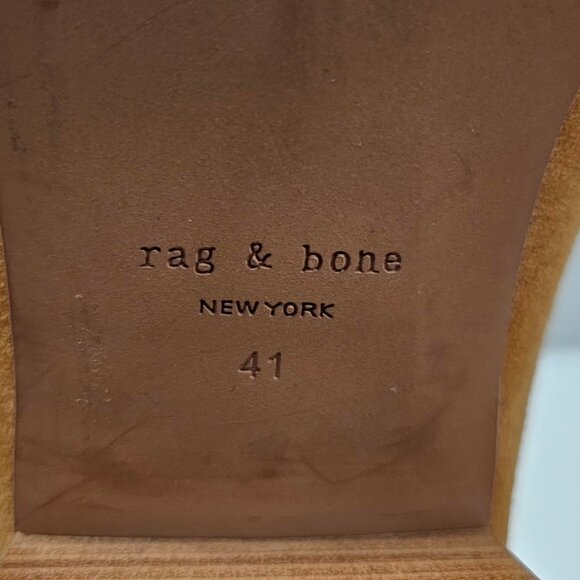 NEW Rag & Bone Walker Ankle Bootie Womens EU 41 Chesnut Tan Suede Chelsea Heel - Picture 12 of 13